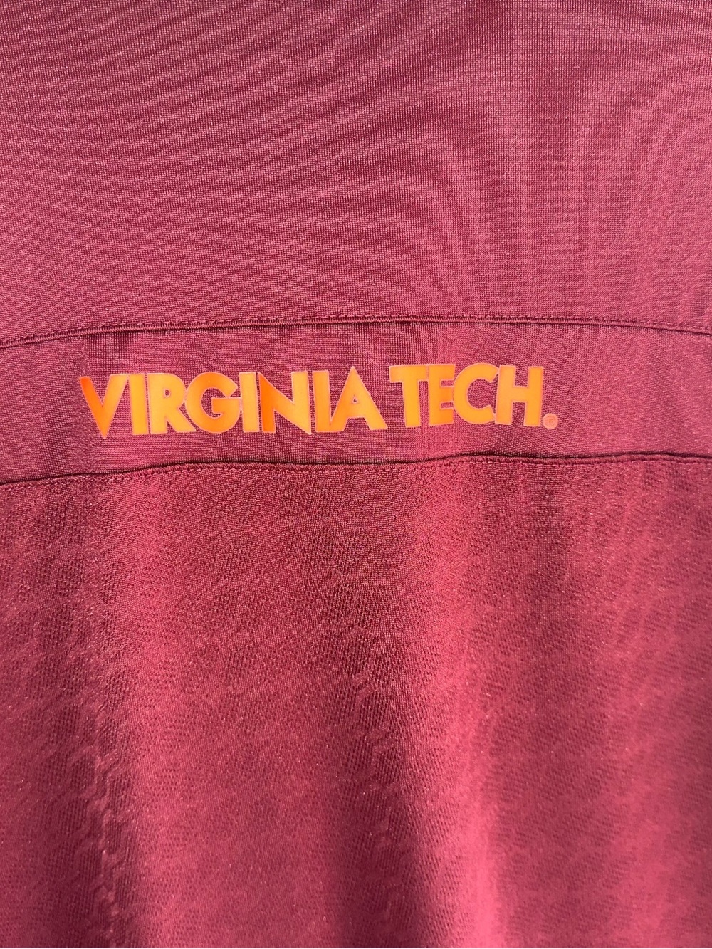 Nike Dri-FIT Virginia Tech Hokies Short Sleeve Golf Polo Shirt Maroon Mens Large - Picture 4 of 11